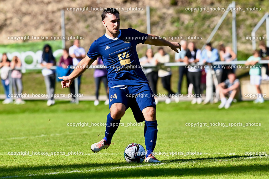 ATUS Velden vs. ASKÖ Köttmannsdorf 7.10.2023 | #24 Gerfried Einspieler ATUS Velden, ATUS Velden vs. ASKÖ Köttmannsdorf 7.10.2023, ATUS Velden vs. ASKÖ Köttmannsdorf am 07.10.2023 in Velden (Wald Arena Velden), Austria, (Photo by Bernd Stefan)