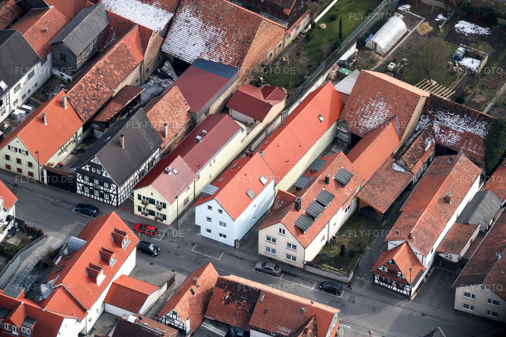 Luftbild: Rheinstr in Kandel im Bundesland Rheinland-Pfalz in Deutschland. Foto: IMG_16889.jpg vom 15.02.2009 durch Werner Riehm/FLY-FOTO.de