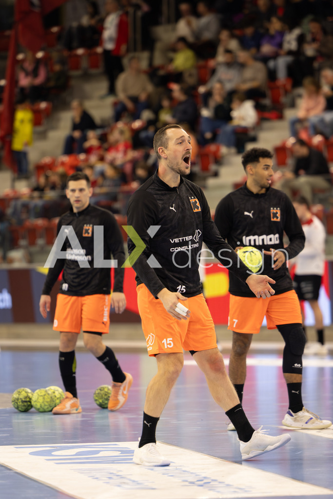 Handballen I Herren I Saison 2025-2026 I Quickline Handball League 2026 | Men I 18. Spieltag I Pfade Winterthur - Kadetten Schaffhausen I 20.12.2025 | 15 Marvin Lier (Kadetten Schaffhausen) - Flügel links - Realisiert mit Pictrs.com