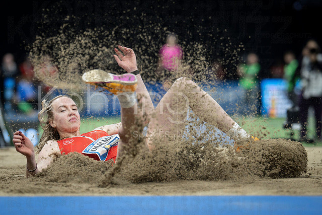 ISTAF Indoor; Duesseldorf, 24.01.2026 | DUESSELDORF, GERMANY - JANUARY 24:  Long jumper Imke Daalmann (GER) during the ISTAF Indoor Dusseldorf at PSD Bank Dome on January 24, 2026 in Duesseldorf, Germany. 