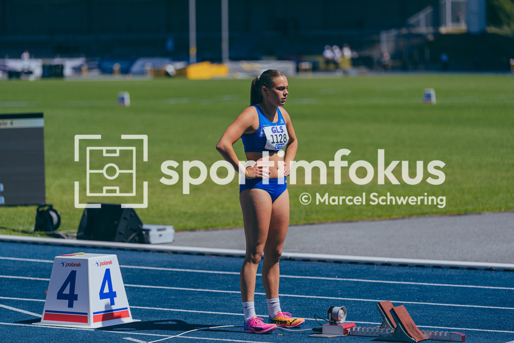 DM U23 U18 Bochum 2026 | Annabell Sauer (TSV SCHOTT Mainz), Startnummer 1128Deutsche Meisterschaften der U18 &amp; U23 2026, Lohrheidestadion Bochum-Wattenscheid, 04.07.2026 Foto: Marcel Schwering / sportimfokus - Realisiert mit Pictrs.com