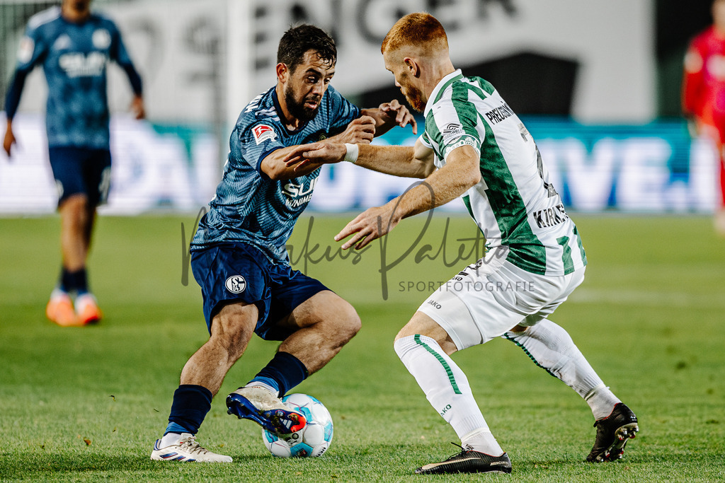 2. Bundesliga, Saison 2024/25, 7. Spieltag: SC Preußen Münster - FC Schalke 04 | Münster, 28.09.2024: 2. Bundesliga, 7. Spieltag, SC Preußen Münster gegen FC Schalke 04 im LVM-Preußenstadion in Münster. Foto: sportfotografie.ms | Markus Paletta - Realisiert mit Pictrs.com