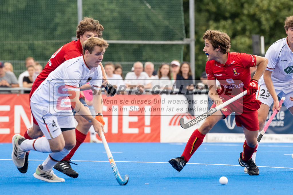 SFE_20230716_0302 | EuroHockey EM U18 Boys Final Belgium vs Germany am 16.07.2023 in Krefeld (Gerd-Wellen-Hockeyanlage), Photo: Stephan Fehrmann 2023 (Sports-Gallery)