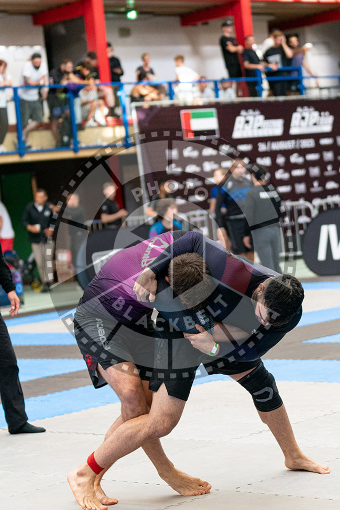 20230826PBB54719 | Fighters compete during the AJP INTLPRO BJJ and grappling competition in Hamburg, Germany, on August 26 2023.