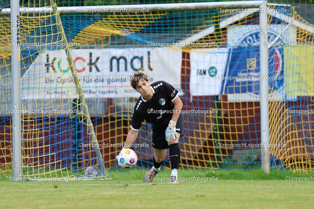 Fußball I Herren I Senioren Landesliga Holstein I 5. Spieltag I SC Rönnau - VfB Lübeck U21 I 23.08.2025.124 | Fyn-Luca Lewinski (1, VfB Lübeck U21) - Realisiert mit Pictrs.com