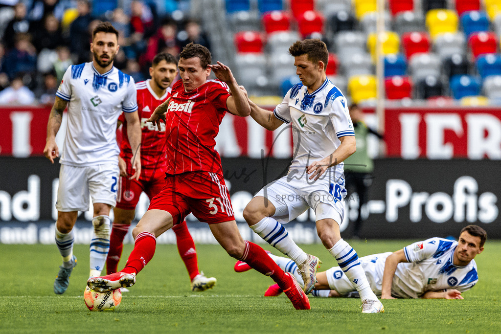 Fortuna Düsseldorf vs. Karlsruher SC | Düsseldorf, 30.04.2023: 2. Bundesliga, 30. Spieltag, Fortuna Düsseldorf gegen Karlsruher SC in der Merkur Arena in Düsseldorf. Foto: sportfotografie.ms | Markus Paletta - Realisiert mit Pictrs.com