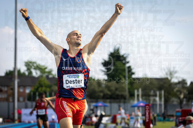 Multisport Event; Ratingen, 27.06.2026 | RATINGEN, GERMANY - JUNE 27, 2026 : Dario Dester (ITA / Italy) competing over 400m during the Multisport Event at Stadion Ratingen on June 27, 2026 in Ratingen, Germany.
