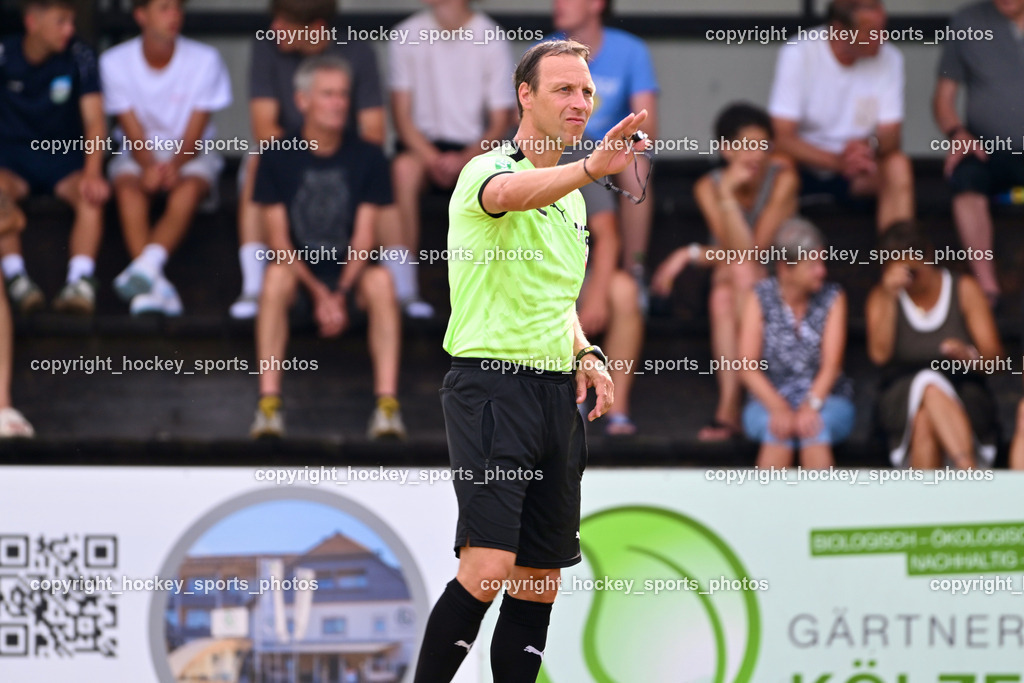 SC Magdalen vs. DSG Ledenitzen | Glantschnig Gerold Referee, SC Magdalen vs. DSG Ledenitzen, SC Magdalen vs. DSG Ledenitzen am 19.07.2024 in Villach (Sportplatz Madalen), Austria, (Photo by Bernd Stefan)