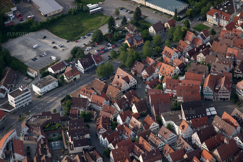 Luftbild: Froschgasse in Herrenberg im Bundesland Baden-Württemberg in Deutschland.Foto: IMG_66890.jpg vom 07.06.2014 durch Werner Riehm/FLY-FOTO.deAuflösung des Originals: 4752 x 3168 px