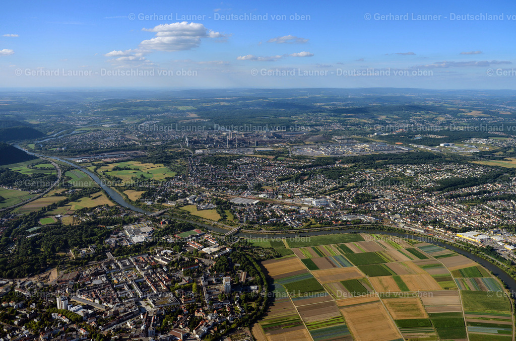3290913 | Blick über Saarlouis, Roden und Dillingen a.d,Saar