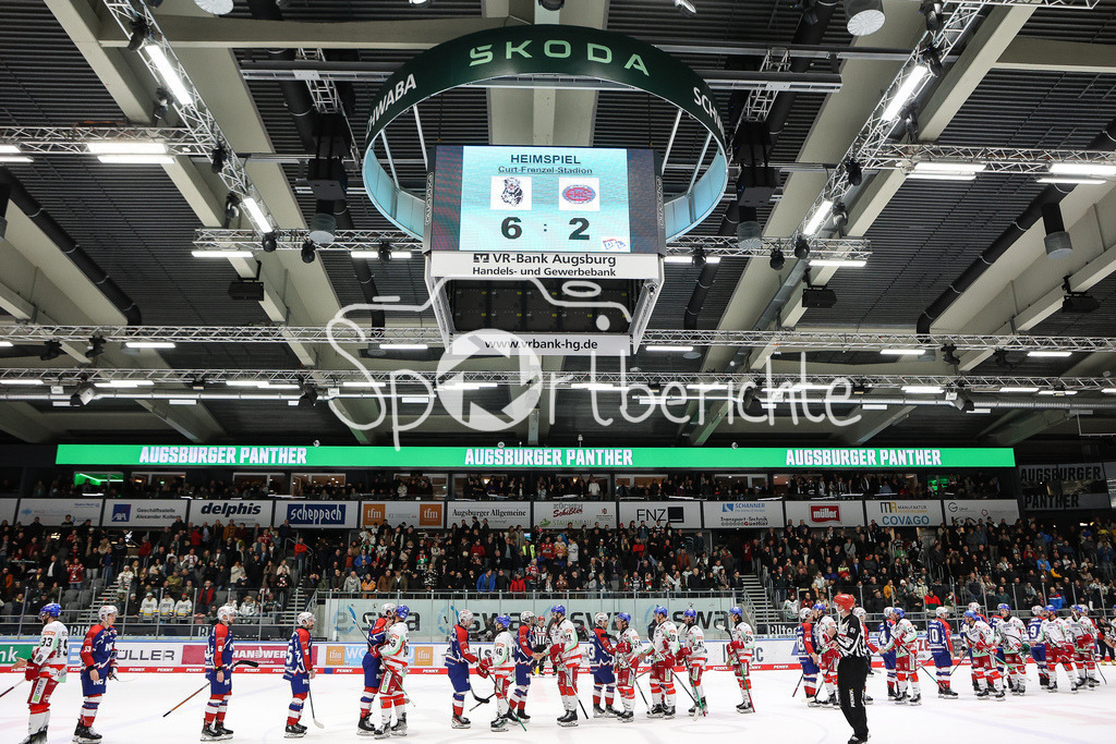 Augsburger Panther - Nürnberg ICE Tigers | Der Endstand beim Retro Spiel zwischen Augsburg und Nuernberg / Retro Derby / DEL Retro Spiel