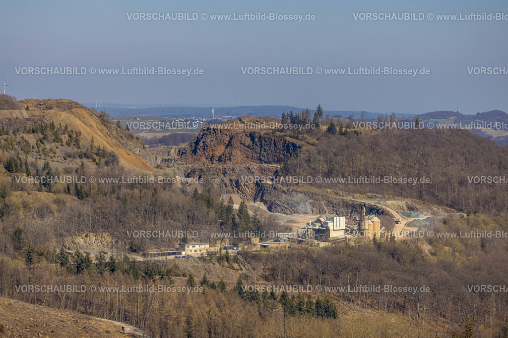 Brilon220303381 | Luftbild, Steinbruch Bilstein, Westdeutsche Grauwacke-Union, Brilon, Sauerland, Nordrhein-Westfalen, Deutschland