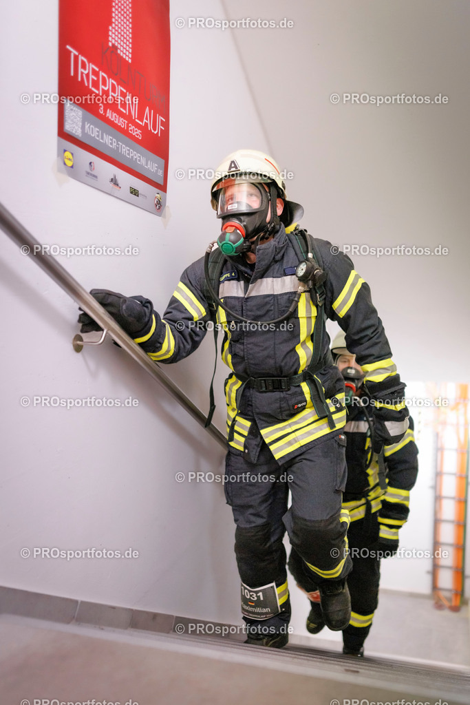 KölnTurm Treppenlauf; Köln, 03.08.2025 | Impressionen vom KölnTurm Treppenlauf am 03.08.2025 in Köln (Nordrhein-Westfalen). 
