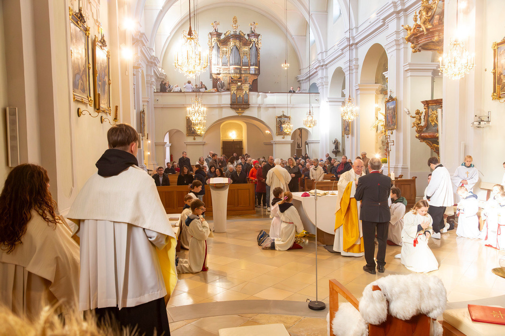 Festmesse-061 | Fotodoku der Festmesse anläßlich der Seligsprechung von Maria Theresia LEDOCHOWSKA 1975, zelebriert von Altbischof DDr. Klaus Küng und Pfarrer Mag. Zenon PAJAK in der Pfarrkirche Loosdorf. 