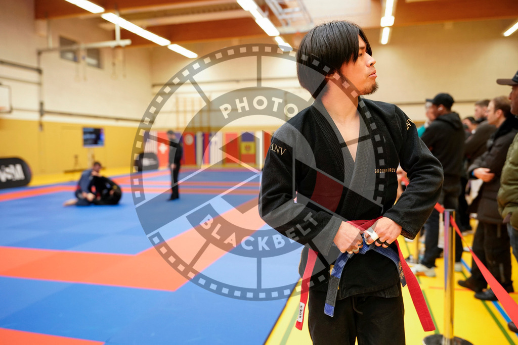 20240203PBB05507 | Fighters compete during the Brazilian Jiu-Jitsu Championship of the AJP Tour in Maintal by Frankfurt am Main, Germany, on February 2, 2024.