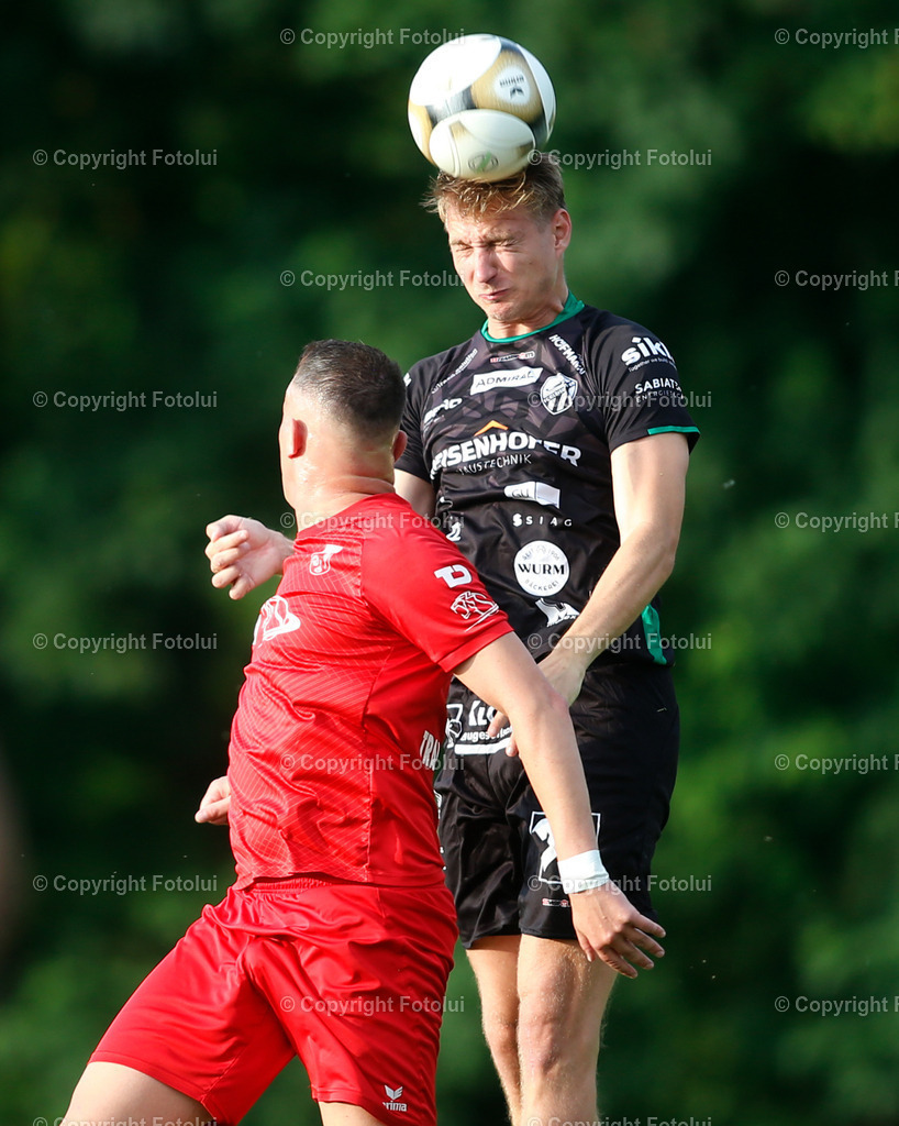 A_LUI_060625_21 | SPORT FUSSBALL REGIONALLIGA MITTE ASKOE OEDT-GLEISDORF 09 06.06.2025 IM BILD:NENAD VIDACKOVIC   (OEDT) UND CHRISTIAN PUSTER  (GLEISDORF) FOTOLUI