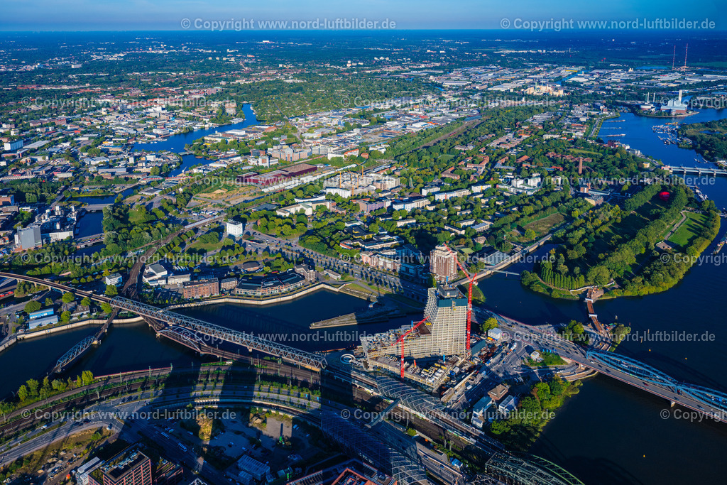 Hamburg_Rothenburgsort_ELS_3713190925 | HAMBURG 19.09.2025 Innenstadtbereich im Stadtgebiet am Flussverlauf der Norderelbe im Ortsteil Rothenburgsort in Hamburg, Deutschland. // Cityscape of the district on the river course Norderelbe in the district Rothenburgsort in Hamburg, Germany. Foto: Martin Elsen