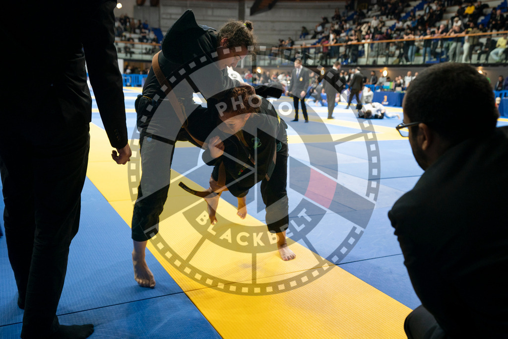 20240124PBB02798 | Fighters compete during the second day of the IBJJF European Championship in Paris, France, on January 24, 2024.