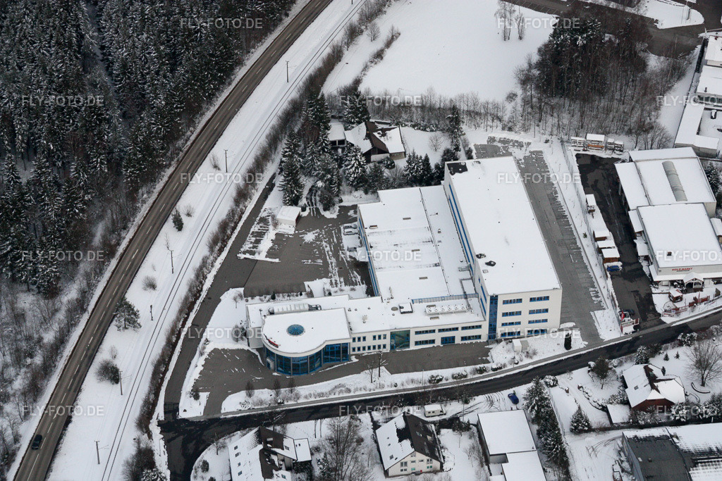 Ittersbach, Industriegebiet | Luftbild: Ittersbach, Industriegebiet im Ortsteil Im Stockmädle in Karlsbad im Bundesland Baden-Württemberg in Deutschland. Foto: IMG_17044.jpg vom 15.02.2009 durch Werner Riehm/FLY-FOTO.de - Realisiert mit Pictrs.com