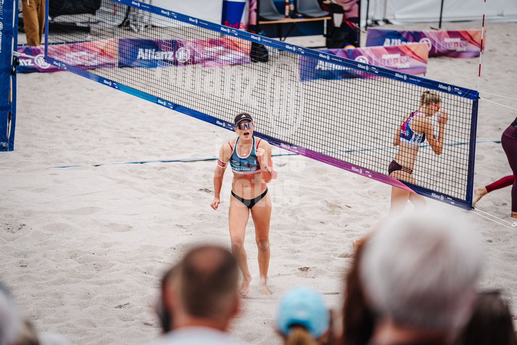 Beachvolleyball | Frauen | Allianz German Beach Tour 2024 | Tourstop Kühlungsborn 2 | 17.08.2024 | Lea Kunst jubelt
