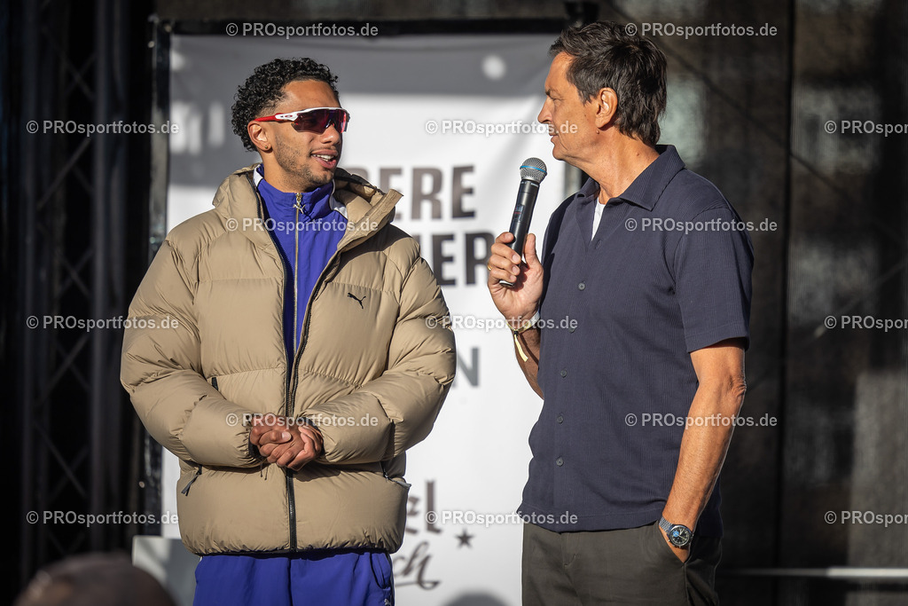 44. Kölner Brückenlauf; Koeln, 14.09.25 | Impressionen vom 44. Kölner Brückenlauf am 14.09.25 am Schokoladenmuseum in Koeln. Foto: BEAUTIFUL SPORTS/Leah Kohring
