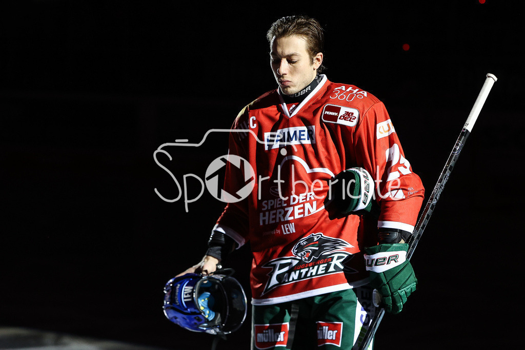 Augsburger Panther - Fischtown Pinguins | Panther Neuzugang Nicholas WELSH (AEV #29) bei den Starting Six / Einzelfoto / Freisteller