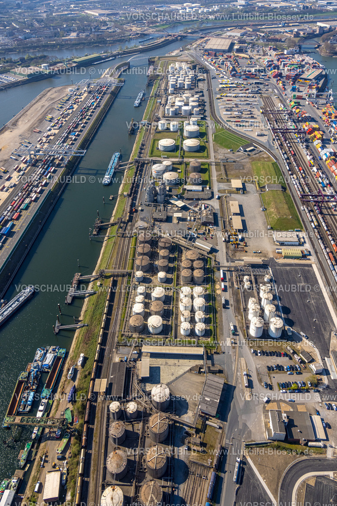 Duisburg250402744DuisPort | Luftbild, duisport Hafen Duisburg, Hafengebiet, Ölinsel, Ruhrort, Duisburg, Ruhrgebiet, Nordrhein-Westfalen, Deutschland