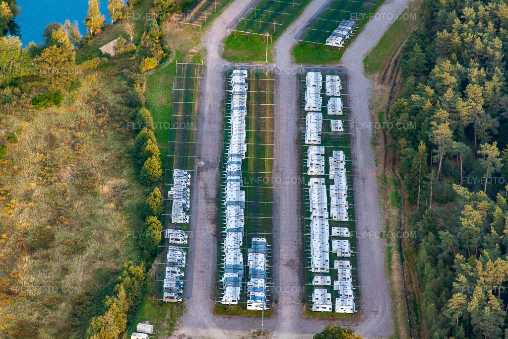 Aerial view: Bürstner warehouse in the district Altenstadt in Wissembourg in the state Bas-Rhin, France.Photo: IMG_53767.jpg taken on 09/30/2012 by Werner Riehm/FLY-FOTO.comResolution of the original: 4752 x 3168 px