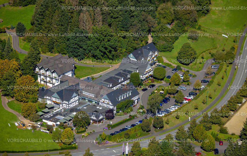 Attendorn230909432 | Luftbild, Romantik Hotel Platte, Helden, Attendorn, Sauerland, Nordrhein-Westfalen, Deutschland