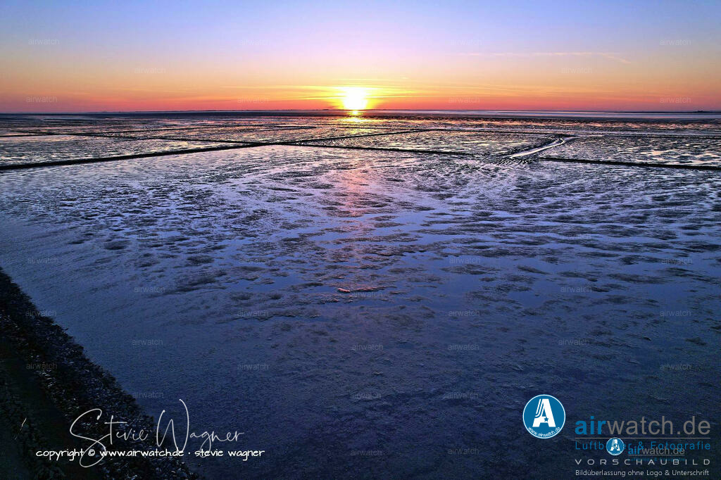 Luftbilder Nordfriesland, Nordstrand, Elisabeth-Sophien-Koog, Wattenmeer, Landgewinnung, Küstenschutz | Luftbild, Nordfriesland, Nordstrand, Elisabeth-Sophien-Koog, Wattenmeer, Landgewinnung, Küstenschutz