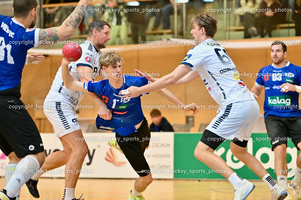 SC Ferlach vs. roomz JAGS Vöslau | #95 KIRVELIAVICIUS Romas roomz JAGS Vöslau, #17 Kelih Markus SC Ferlach, #66 DOBLHOFF-DIER, Moritz roomz JAGS Vöslau, SC Ferlach vs. roomz JAGS Vöslau, SC Ferlach vs. roomz JAGS Vöslau am 08.11.2025 in Ferlach (Ballspielhalle Ferlach), Austria, (Photo by Bernd Stefan)