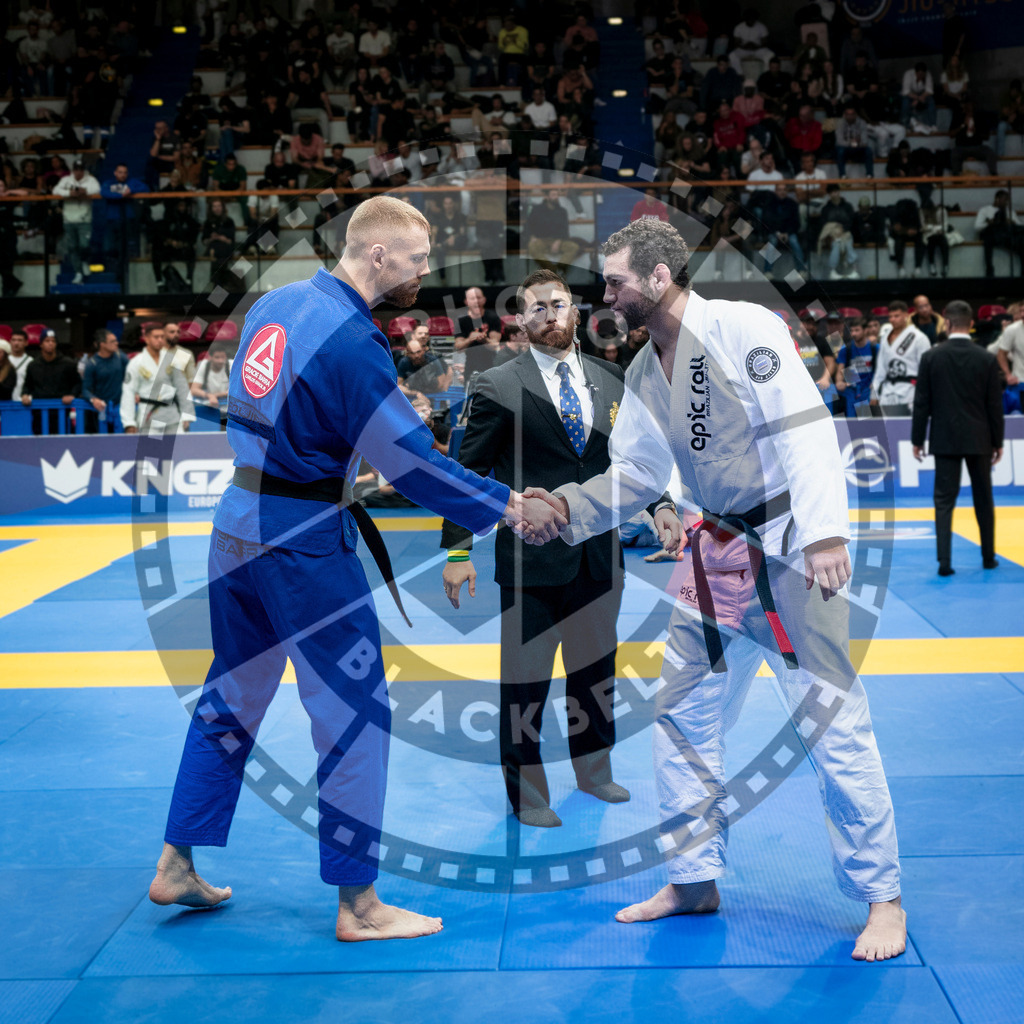 20240126PBB1467 | Fighters compete during the Brazilian Jiu-Jitsu European Championship of the IBJJF in Paris, France, on January 26, 2024.