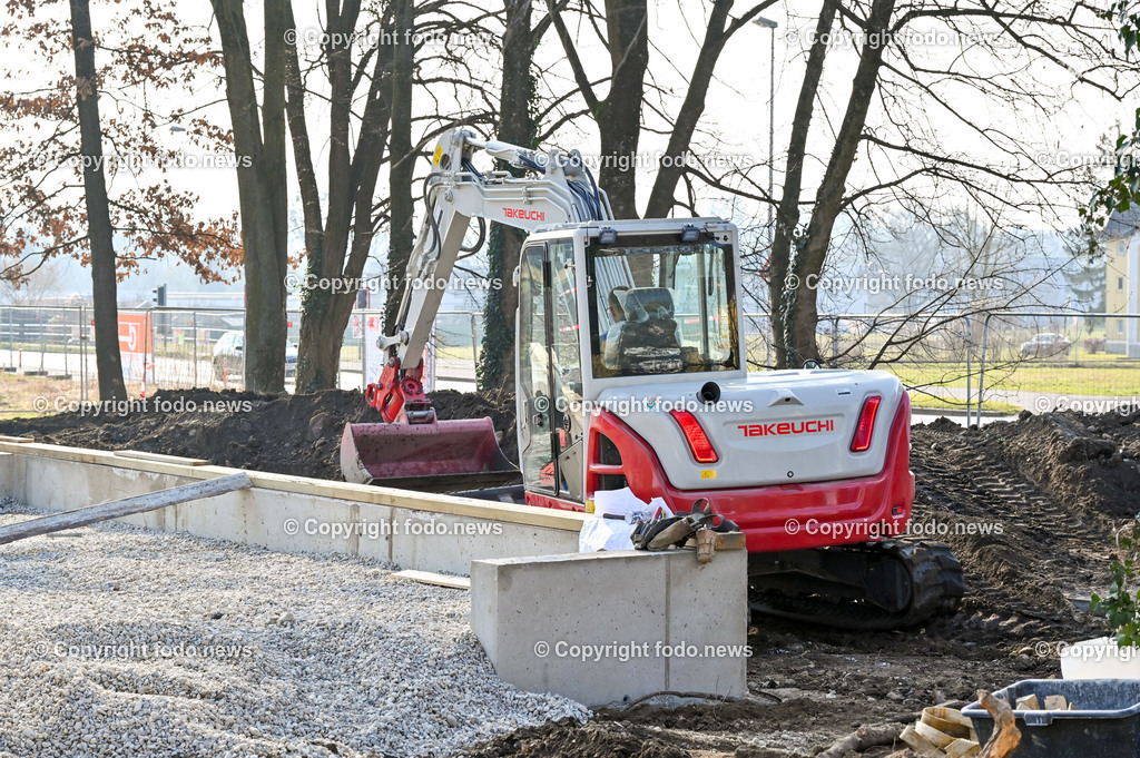 Baustelle Containerdorf Asylanten_ Lunzerstrasse Linz Kleinmünchen_ 04.03.2023-17 | 04.03.2023, Linz, AUT, Lunzerstrasse Kleinmuenchen, im Bild Baustelle Containerdorf Asylanten, Lunzerstrasse Linz Kleinmuenchen, Drohne