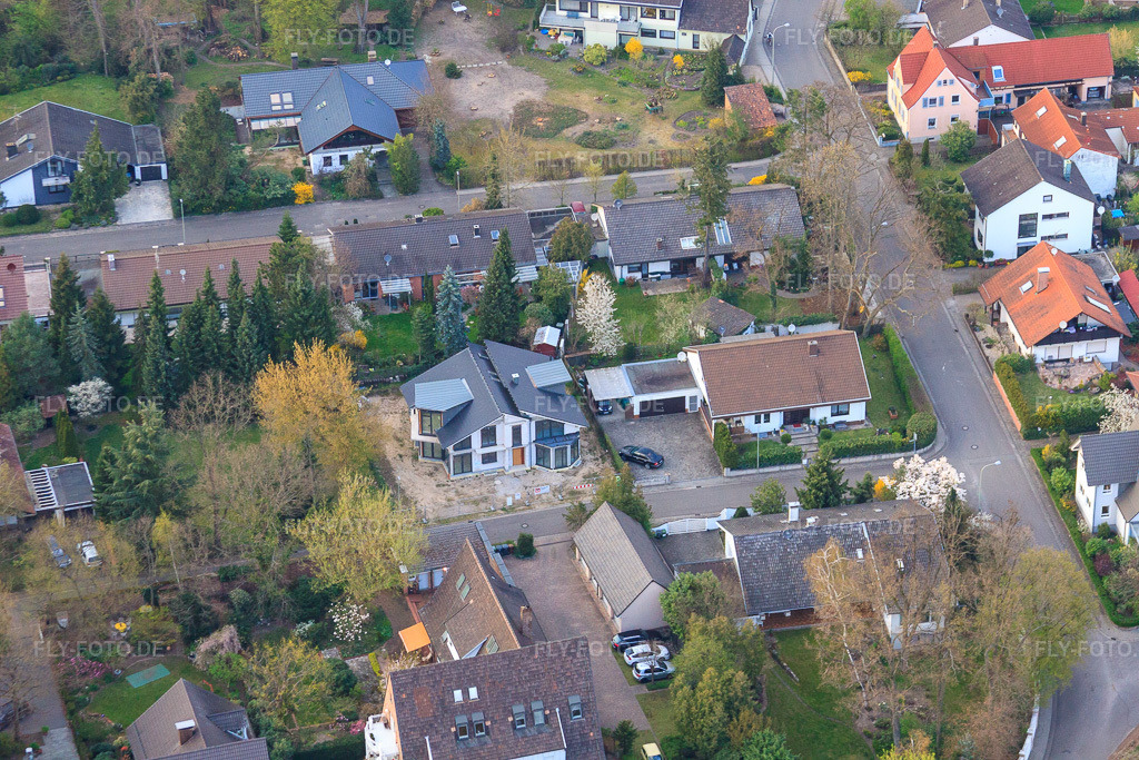 Luftbild: Gartenstr in Jockgrim im Bundesland Rheinland-Pfalz in Deutschland. Foto: IMG_63436.jpg vom 28.03.2014 durch Werner Riehm/FLY-FOTO.de