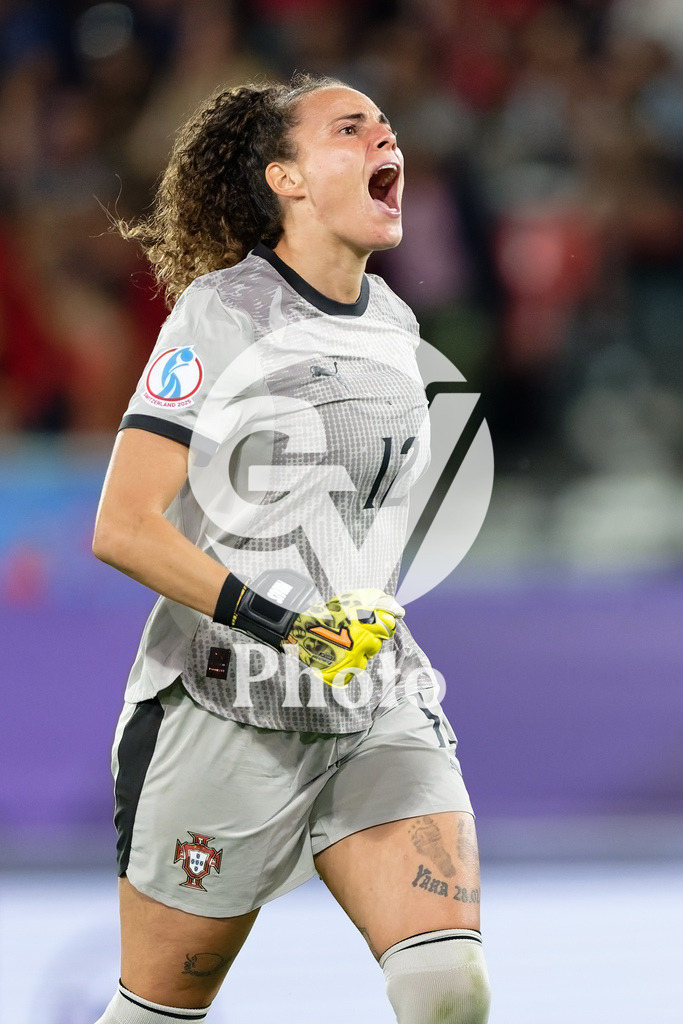 Portugal v Belgium: UEFA Women's EURO 2025 Group B | SION, SWITZERLAND - JULY 11: Patricia Morais of Portugal celebrates after her team scores the first goal  during the UEFA Women's EURO 2025 Group B match between Portugal and Belgium at Stade de Tourbillon on July 11, 2025 in Sion, Switzerland. (Photo by Giuseppe Velletri/Sports Press Photo/Getty Images)