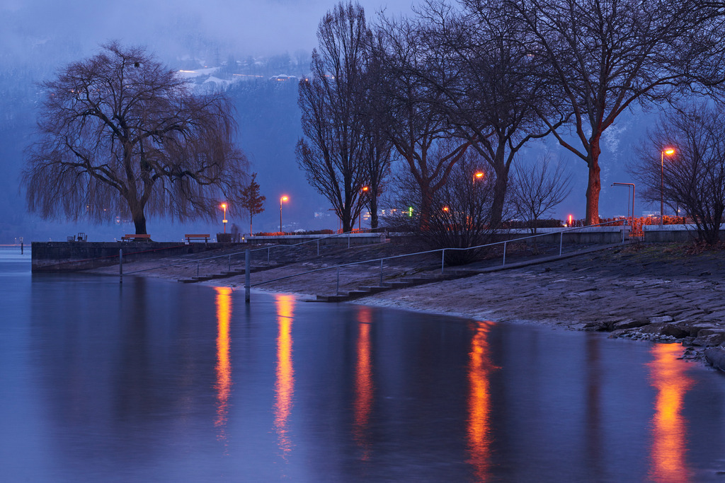 Abendlicht am Bodensee | Bregenz, Austria - January 18, 2015: Abendlicht am Bodensee. - Realisiert mit Pictrs.com