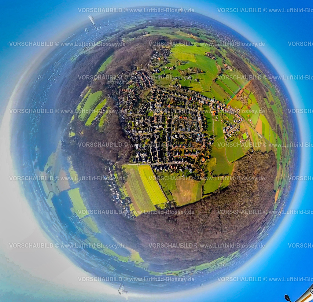 Selm230290008_Cappenberg | Luftbild, Übersicht,Fischaugenbild,  Cappenberg, Selm, Ruhrgebiet, Nordrhein-Westfalen, Deutschland