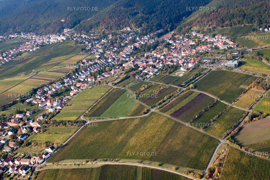Kurpfalzstraße Meerspinnstr | Luftbild: Kurpfalzstraße Meerspinnstr im Ortsteil Gimmeldingen in Neustadt im Bundesland Rheinland-Pfalz in Deutschland. Foto: IMG_22042.jpg vom 15.10.2009 durch Werner Riehm/FLY-FOTO.de - Realisiert mit Pictrs.com