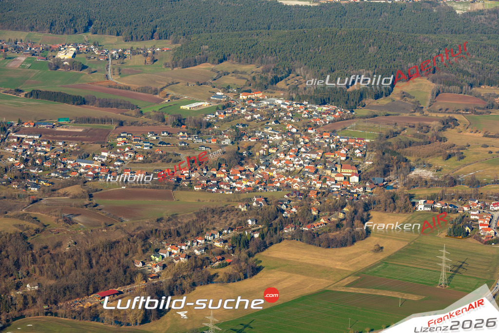Das Luftbild der Stadt Marktgraitz wurde 2019 vom Flugzeug heraus erstellt (keine Drohne) Aufnahmehöhe ca.400 Meter- hohe Auflösung- beste Druck-Qualität garantiert!