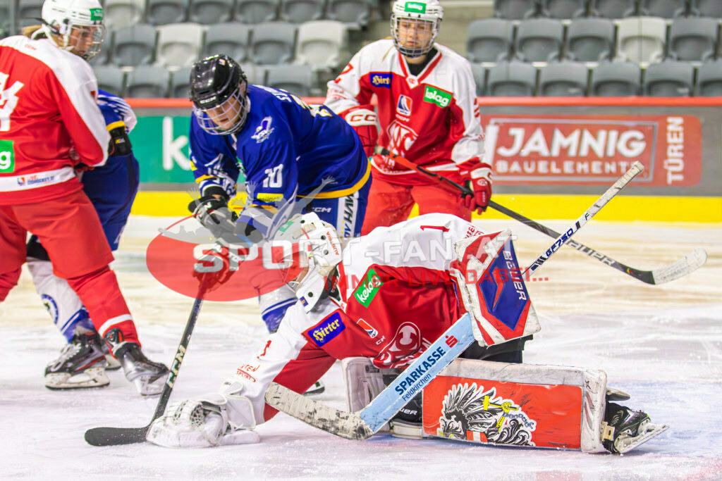 Eishockey DEBL 2023/24 | Eishockey DEBL 2023/24, KAC Frauen - Villach Lady Hawks am 27.09.2023 in Klagenfurt (Heidi Horten Arena), Austria, (Photo by Ernst Krawagner sport-fan.at) - Realisiert mit Pictrs.com