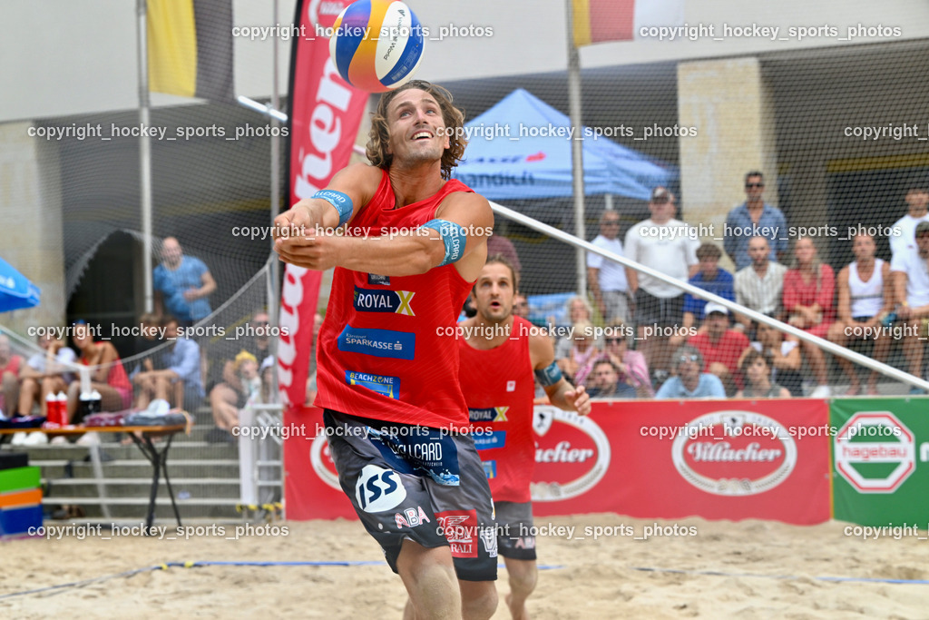 Kärntner Landesmeisterschaft Beach Volleyball | #1 FRIEDL Felix, Kärntner Landesmeisterschaft Beach Volleyball, Kärntner Landesmeisterschaft Beach Volleyball am 18.08.2024 in Villach (Rathausplatz Villach), Austria, (Photo by Bernd Stefan)
