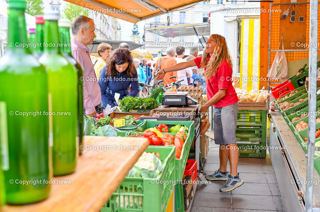 Linzer Genussmaerkte_ Markt am Hauptplatz Linz_ 21.07.2023-8 | 21.07.2023, Linz, AUT, Linzer Genussmaerkte, im Bild Markt am Hauptplatz Linz