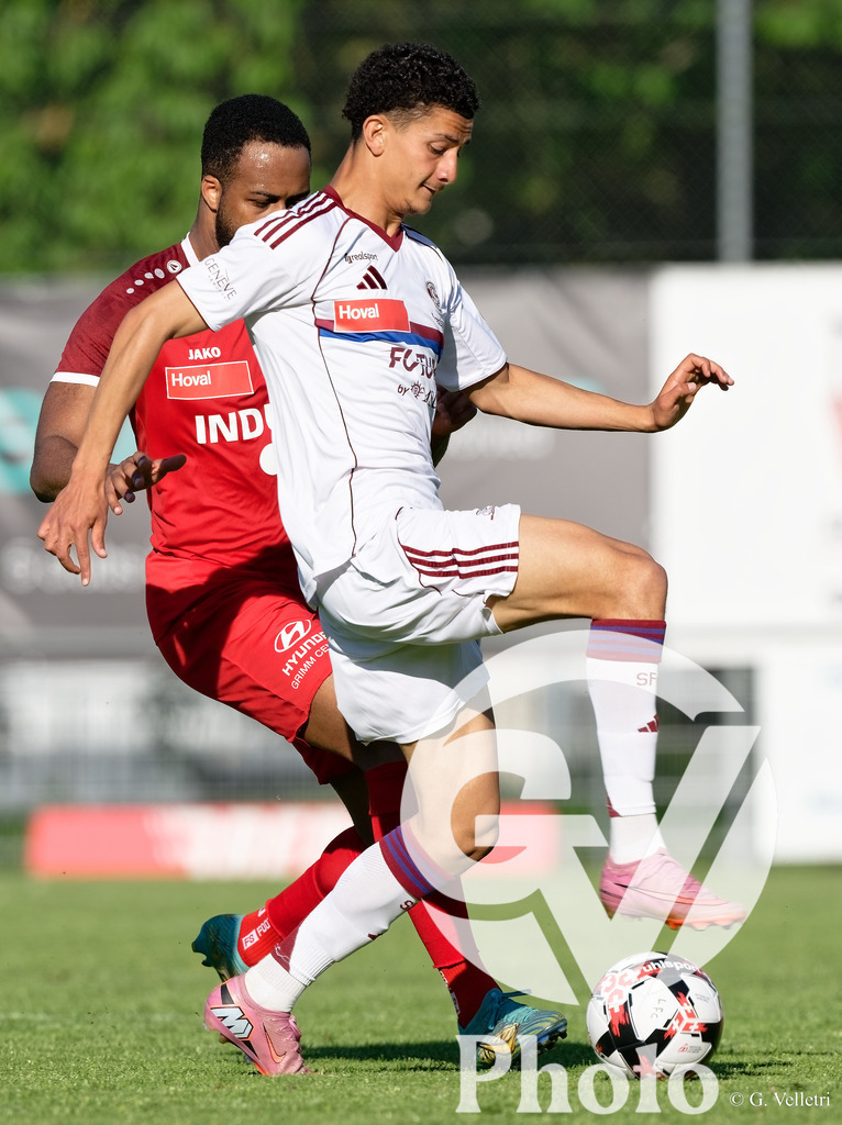 Lancy FC  v Servette FC M-21  - 1ere ligue Classic  | Geneva, Switzerland - April 25 : during the 1ere ligue Classic  match between Lancy FC  and Servette FC M-21  at Stade de Marignac on April 25 , 2026 in Geneva, Switzerland.