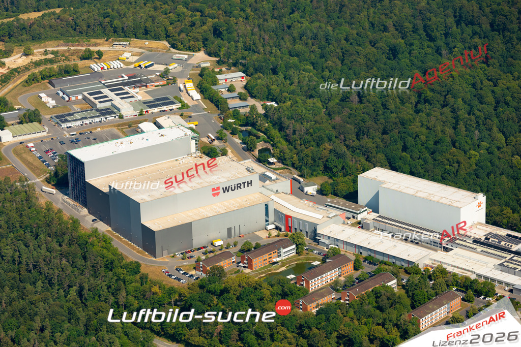 Das Luftbild zeigt : Dainbach Bad Mergentheim - Die Luftaufnahme wurde 2023 vom UL-Flugzeug aus erstellt ( keine Drohne ) - Hochauflösende Luftaufnahme - Für grossformatige Ausdrucke geeignet. Die Geschenkidee !Mit Lizenz und Bildrechte bestellbar