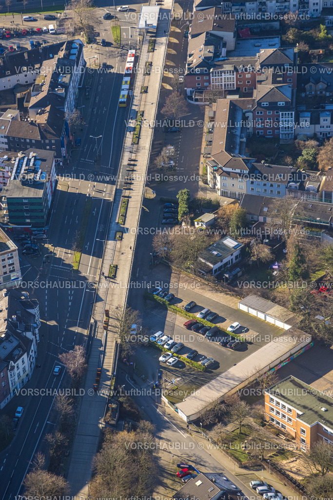 Muelheim230201032 | Luftbild, Parkplatz Bürgeramt, Radschnellweg RS1, Altstadt II, Mülheim an der Ruhr, Ruhrgebiet, Nordrhein-Westfalen, Deutschland