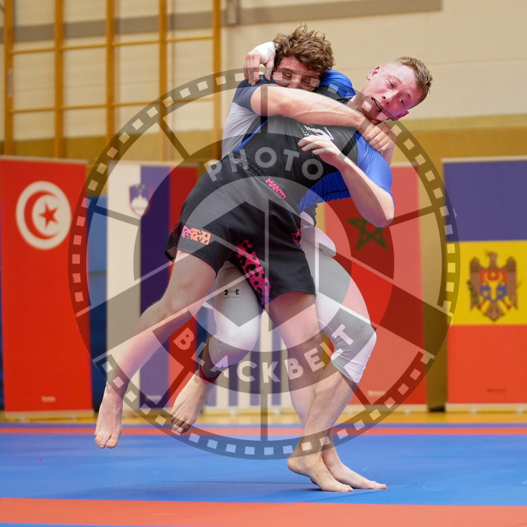 20240203PBB08815 | Fighters compete during the Brazilian Jiu-Jitsu Championship of the AJP Tour in Maintal by Frankfurt am Main, Germany, on February 2, 2024.
