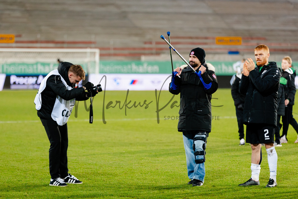 2. Bundesliga, Saison 2025/26, 15. Spieltag: SC Preußen Münster - Hannover 96 | Münster, 05.12.2025: 2. Bundesliga, 15. Spieltag, SC Preußen Münster gegen Hannover 96 im LVM-Preußenstadion in Münster. Foto: sportfotografie.ms | Markus Paletta - Realisiert mit Pictrs.com