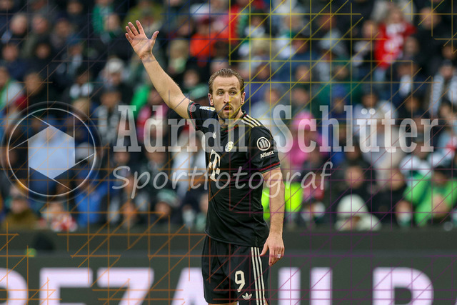 Borussia Mönchengladbach vs FC Bayern München - Bundesliga  | Mönchengladbach, Deutschland, 25.10.25:   Harry Kane (FC Bayern München) gestikuliert, Gestik waehrend des Spiels der Bundesliga zwischen Borussia Mönchengladbach vs FC Bayern München im Stadion im Borussia Park(Foto von Brauer-Fotoagentur / Adrian Schlueter)