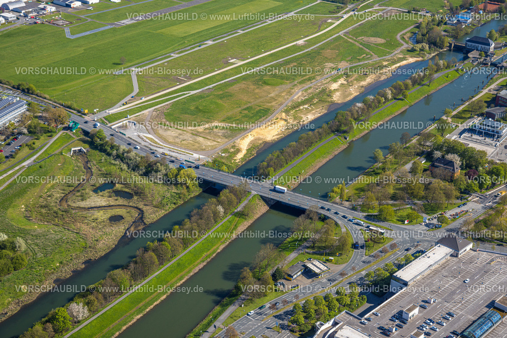 Hamm230400377 | Luftbild, Baustelle Erlebensraum, Mitte, Hamm, Ruhrgebiet, Nordrhein-Westfalen, Deutschland