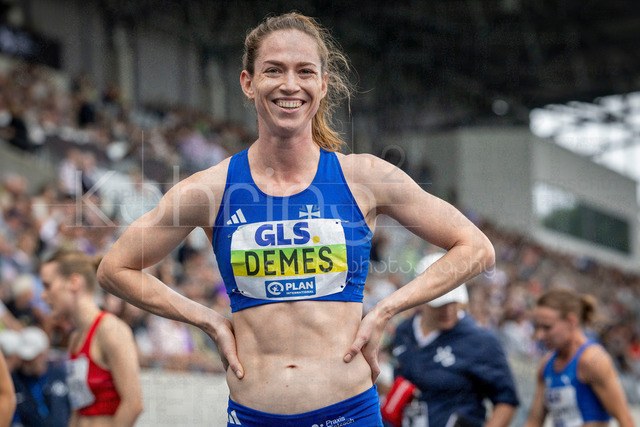 Deutsche Leichtathletik-Meisterschaften; Bochum-Wattenscheid, 26.07.2026 | Deutsche Meisterin über 400m Hürden: Eileen Demes (TV 1861 Neu-Isenburg); Deutsche Leichtathletik-Meisterschaften am 26.07.2026 im Lorheide-Stadion, Bochum-Wattenscheid (Nordrhein-Westfalen).